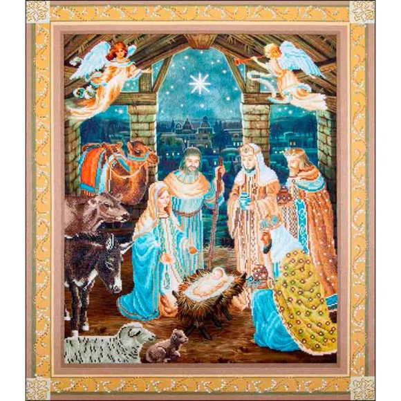 Nativity Scene Diamond Dotz Diamond Art Kit 37.25"X43.25" - Picture 1 of 2
